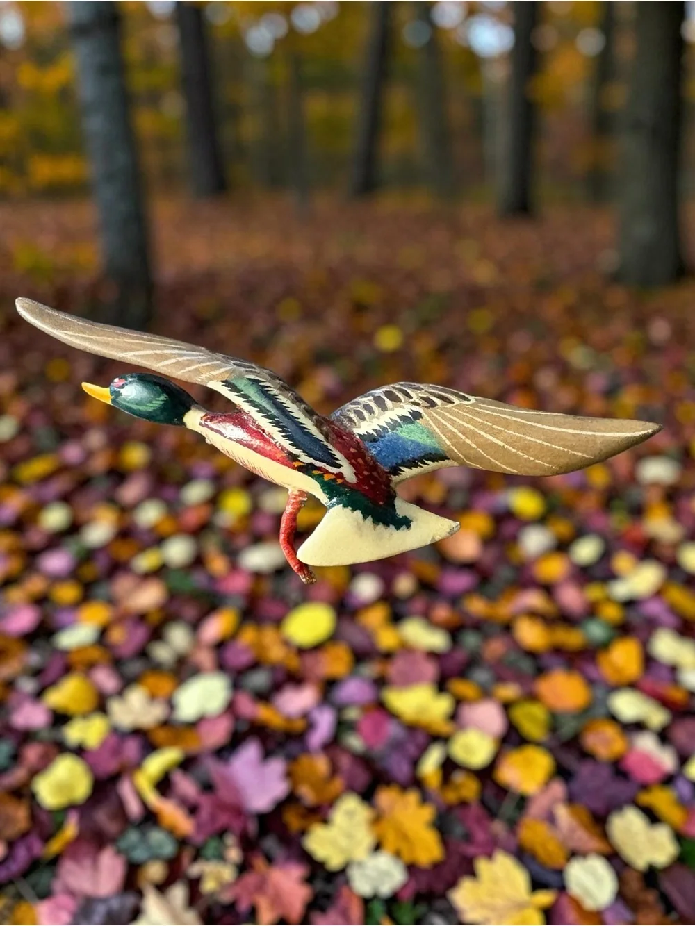 Vintage Mallard Duck Brooch Pin